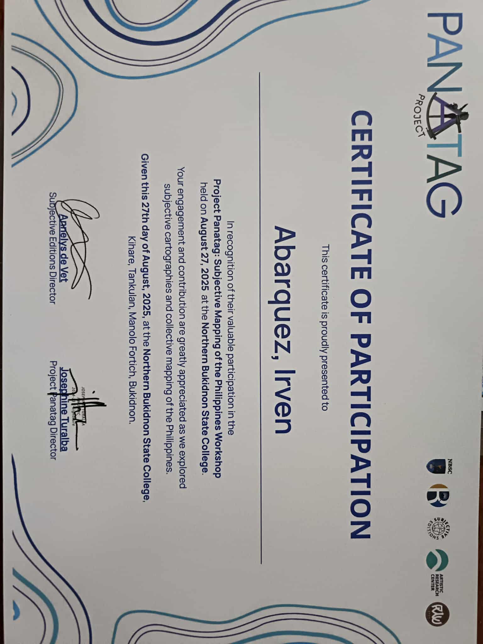 Certificate 2